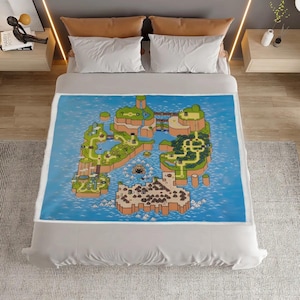 Couverture chaude Super Mario World Map | Version Super Nintendo