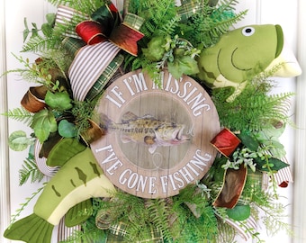 decorative fishing lures for wreath making Fisherman's Lure Wreath: Handmade Fishing Theme Decor - 22