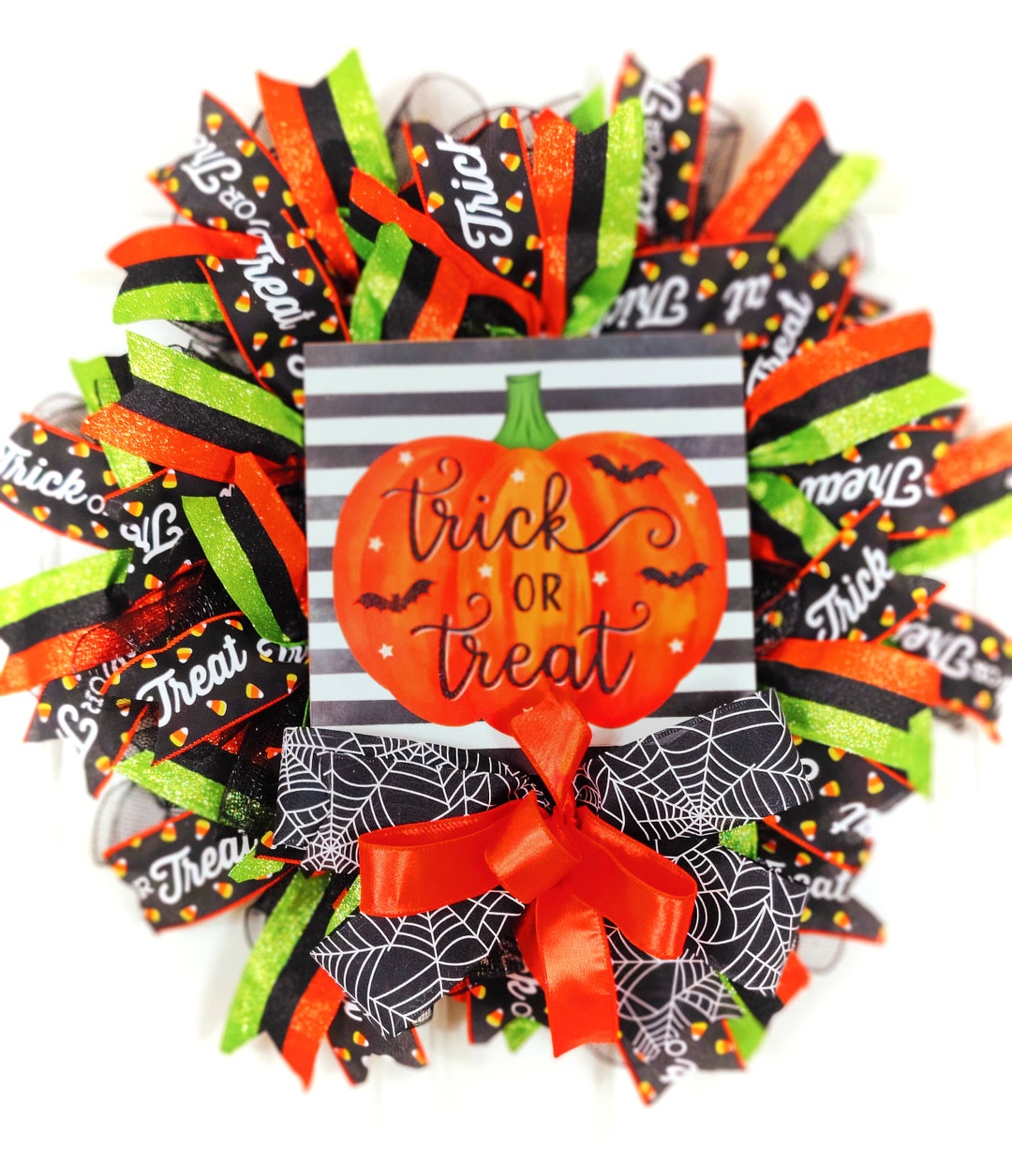 Halloween Wreath Kit Complete Kit With Bow Wreath Etsy