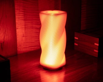 Yu-Zen Lamp " Twist " | Soft Ambient Cozy/Comfort Lighting | Home Lighting | Office Lamp | Bedroom | Night Light with USB made by Materia