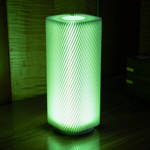 Yu-Zen Lamp &quot; Squared Bend &quot; | Soft Ambient Cozy/Comfort Lighting | Home Lighting | Office Lamp | Bedroom | Night Light with USB by Materia