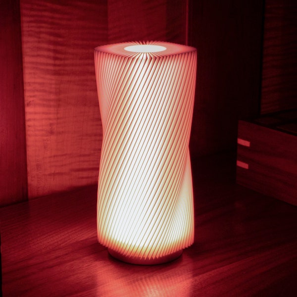 Yu-Zen Lamp " Turn " | Soft Ambient Cozy/Comfort Lighting | Home Lighting | Office Lamp | Bedroom | Night Light with USB made by Materia