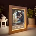 Custom LED music picture frame, Personalized song night light plaque, Acrylic glass art photo gifts, Wedding Photo Frame 