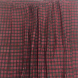 Fabric soft cotton Red & green Christmas  plaid home spun Fabric choose your yard in cut collection by HOME HEART Brands (Made in India)