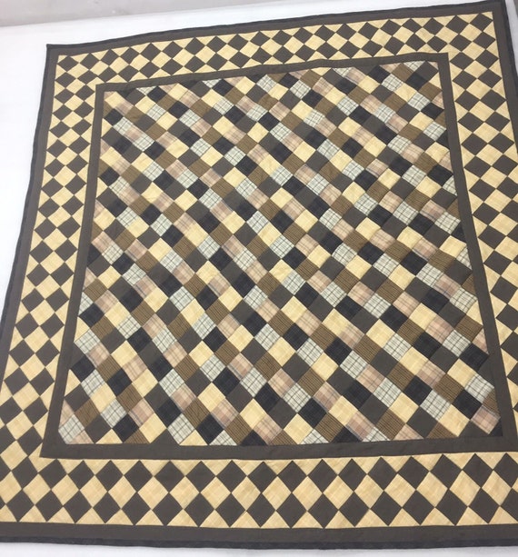 Amish quilt quilted bedspread country Farm Mix plaid  Patchwork Design by HOME HEART Brands