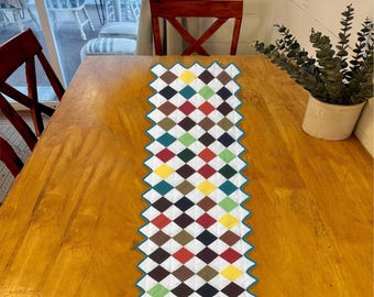 Witaj, wiosenny, pikowany bieżnik na stół w jednolitym kolorze, narzuta na stół z patchworku, bawełniana tkanina Calico Country firmy HOME HEART Brands (wyprodukowana w INDIACH)