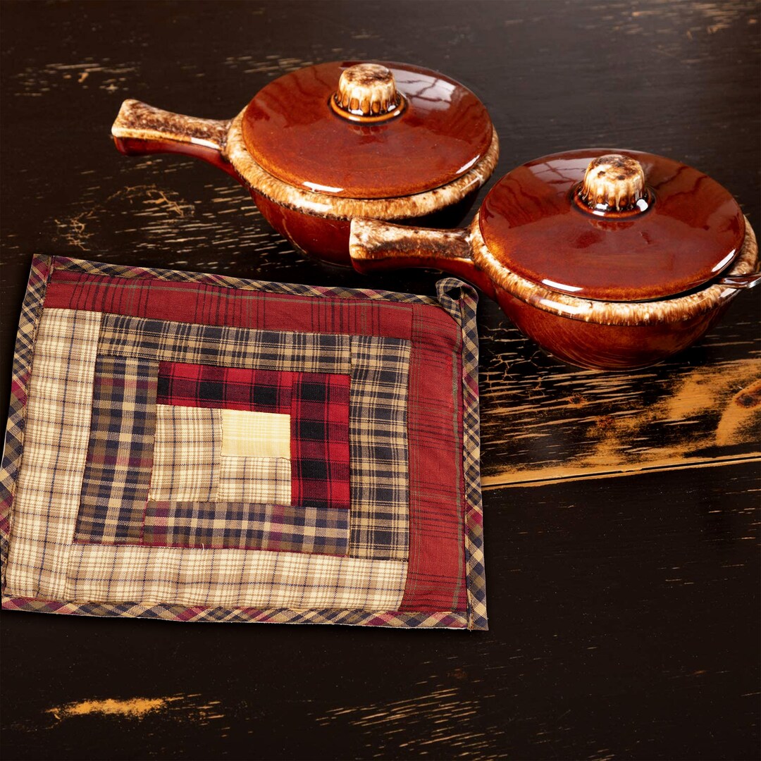 Quilted Pot Holder/table Topper/hot Pads Patchwork for Kitchen Etsy