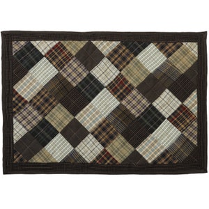 Quiltade bordsunderlägg/Bordsmatta lapptäcke lantlig Farm Mix-pläd 14"X19" av HOME HEART Brands (Tillverkad i Indien)