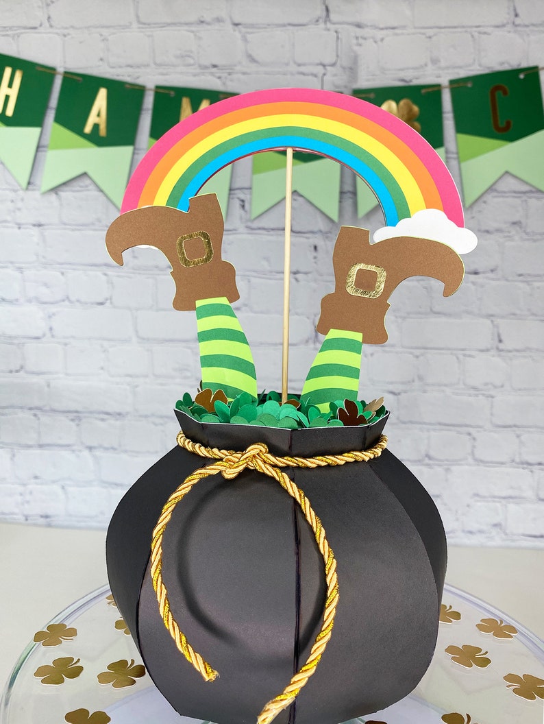 St. Patrick's Day Table Centerpiece / St. Patrick's Day Party Decor / St. Patrick's Day Pot of