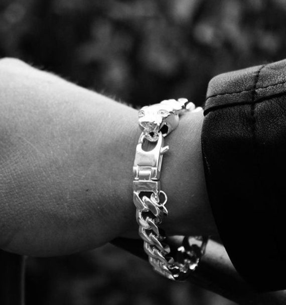 メキシコ ヴィンテージ チャンキー パンサーチェーン ブレスレット