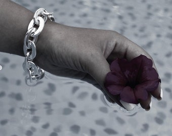 Enorme bracciale argento forzatina - Gioielli in argento