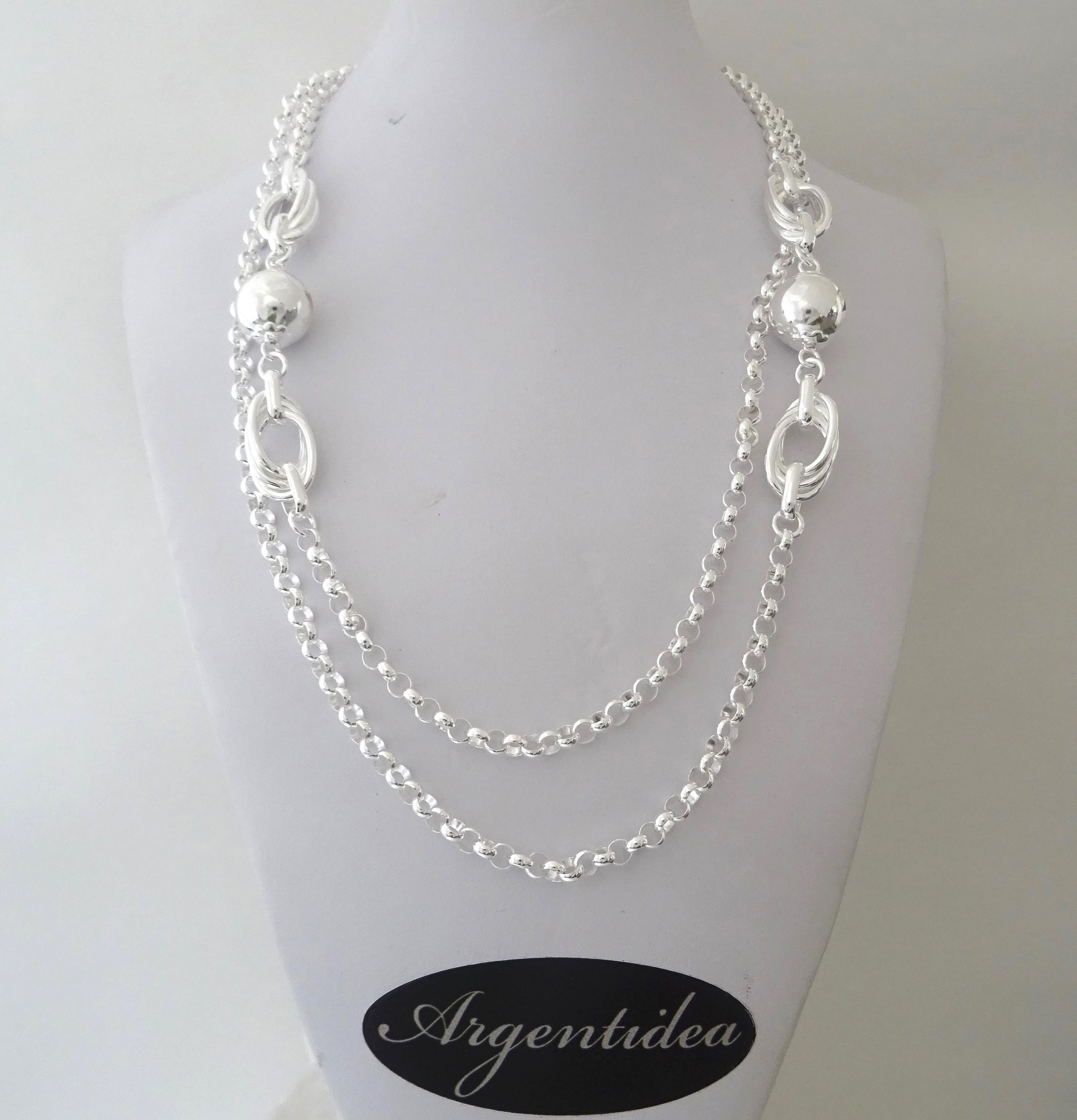 Categoria Klassica - NALBORI : ARGENTO 925 : Collana Girocollo O Lunga - Foto 3