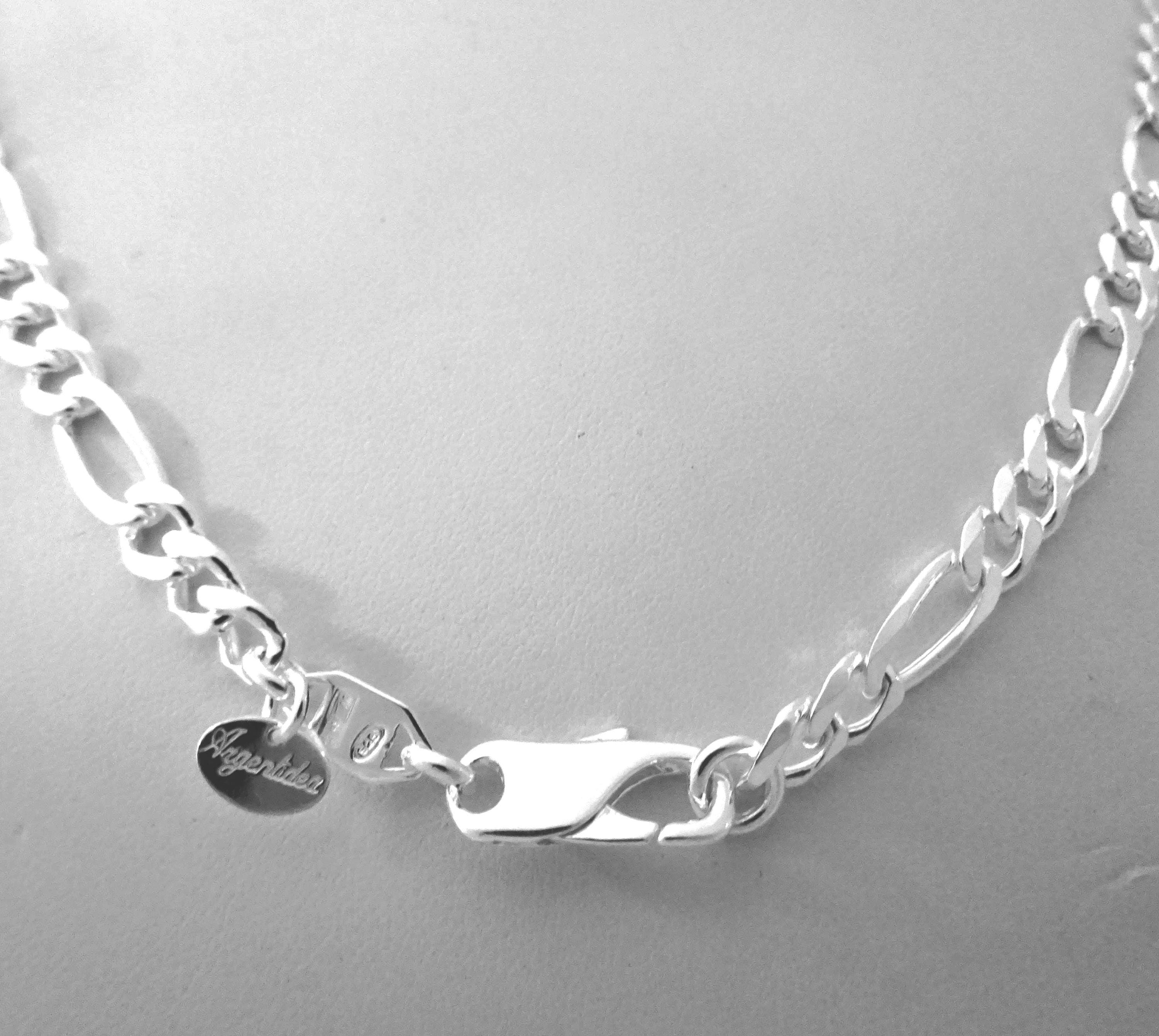 Chaîne Collier Homme Argent Sterling 925 - Vintage Massif - 29,4g - Signé - Occasion