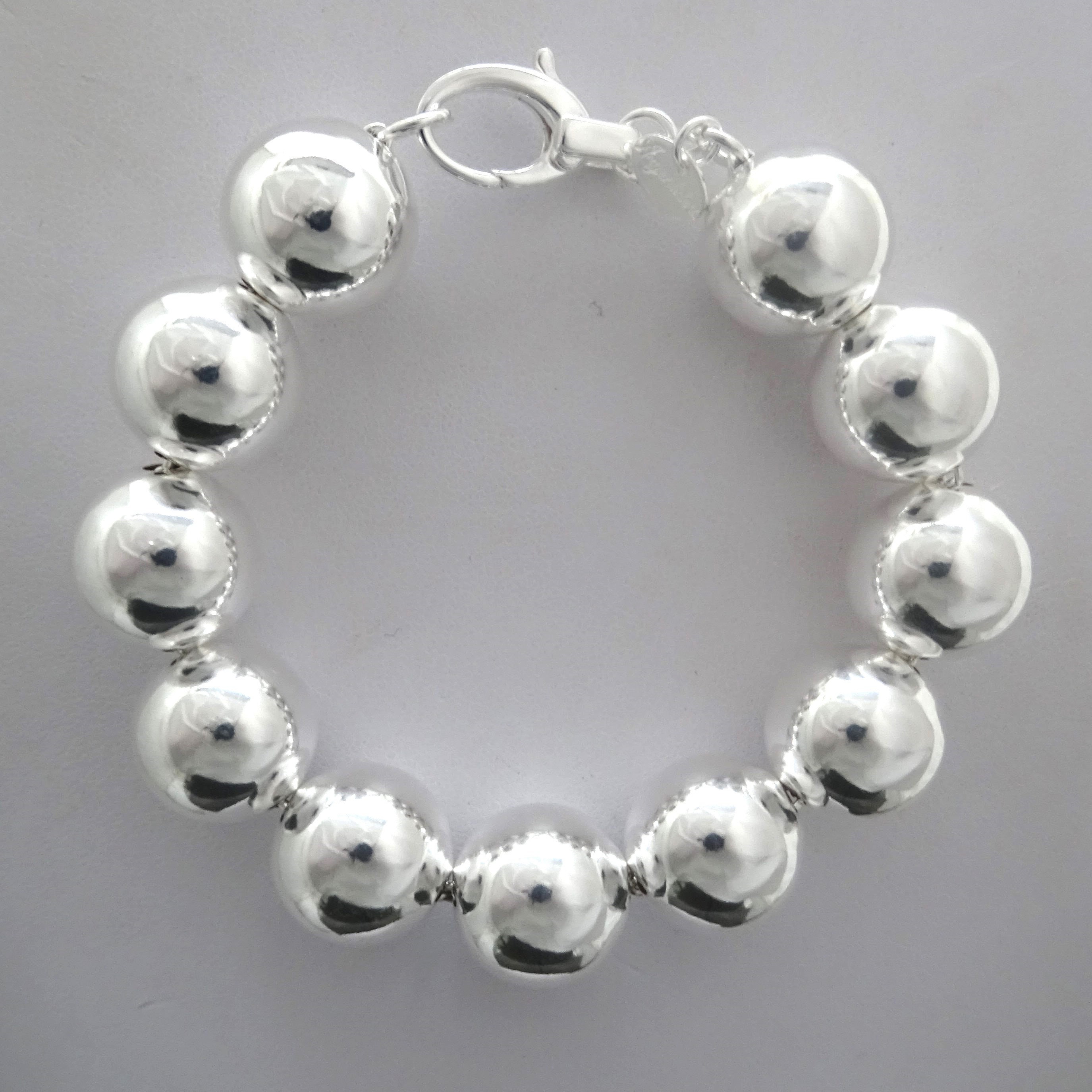 MATERIA By Matthias Wagner Bracciale Donna 3 Fili In Argento 925 Con Stelle E Sfere, Regolabile 16,5-20 Cm