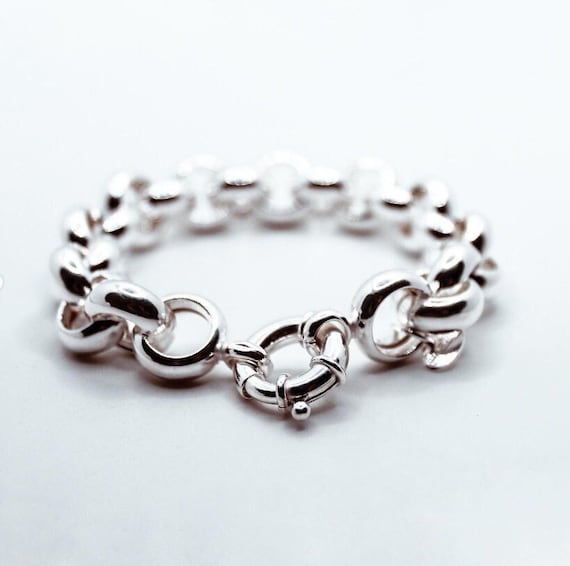Bracelet Maille Ronde Alterné Plaqué Or - Doré - Occasion - Excellent état