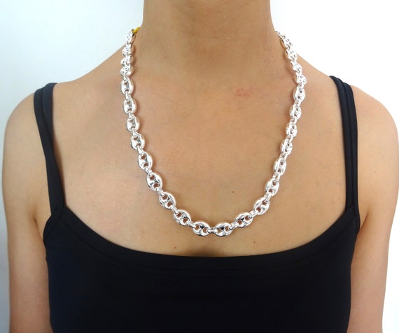 Chaine Inoxydable Au Mètre Collier Chaîne Armure Argenté Acier
