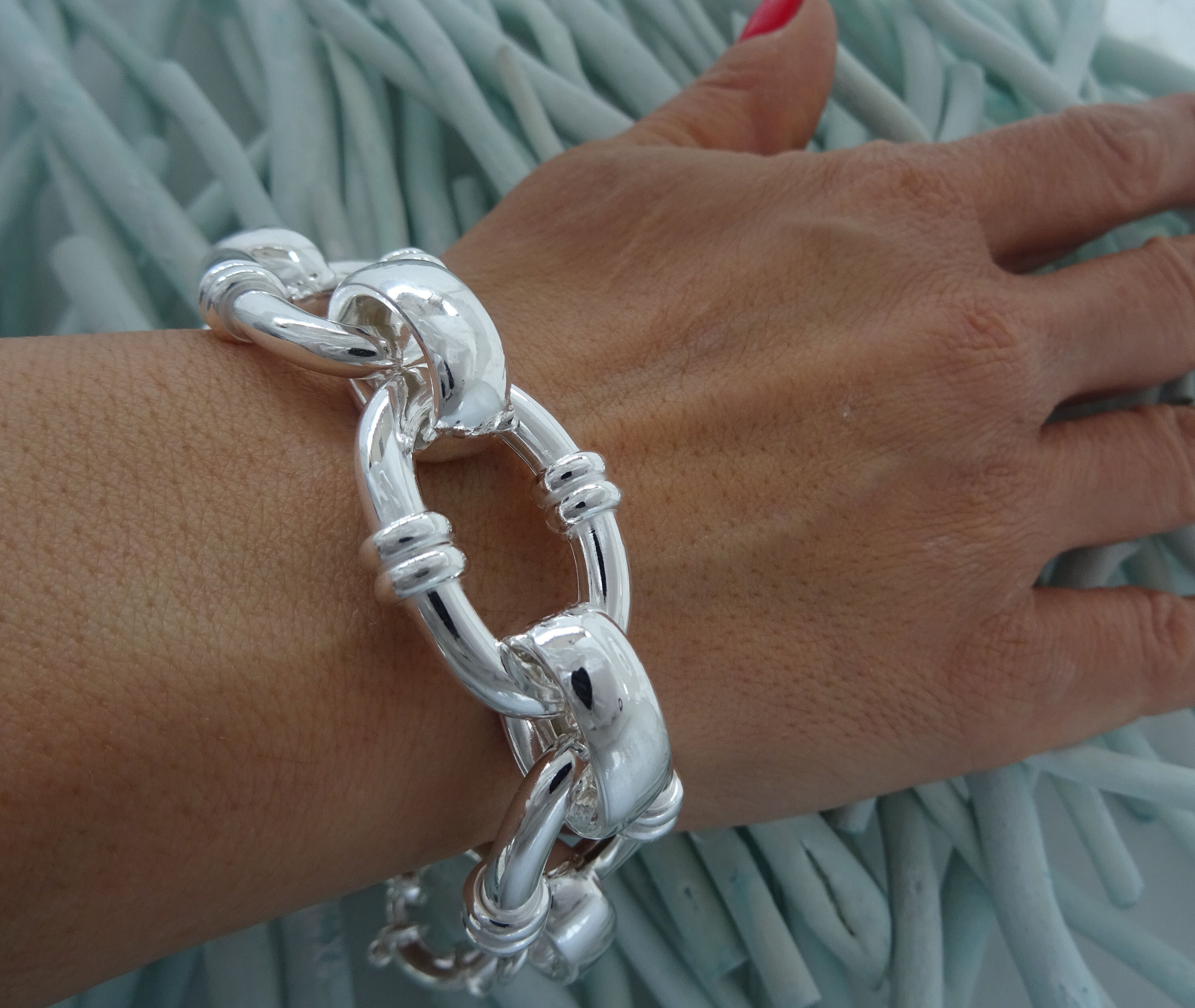 Tuscany Silver Bracciale con sfere graduate in argento