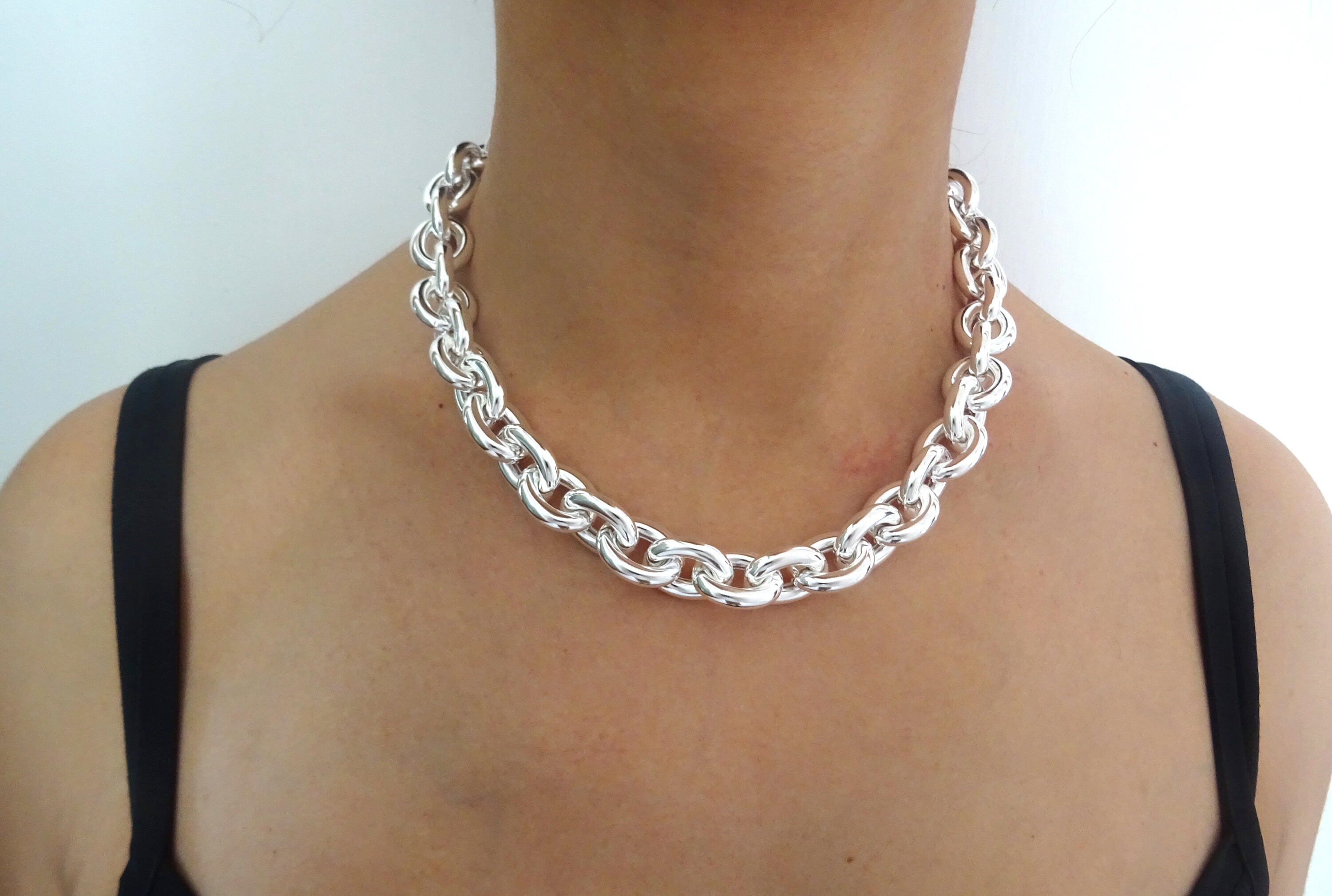 Corda Taglio Diamantato Catena In Argento Sterling 925 Italia - Disegno A , Spessore 1,5 Mm Collana Argento Semplice