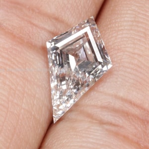 Kite Shape Lab Grown Diamond, Lab Created Kite Shape Loose Diamond, CVD Diamond, Step Cut Kite Shape 1.0/1.5/2.0 CT Kite Shape Lab Diamond