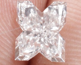 Diamante suelto cultivado en laboratorio con inicial X para colgante, ideal como regalo de aniversario.
