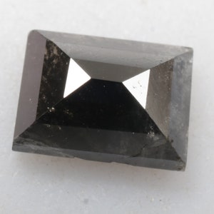 0,57 ct 5,4 X 4,0 MM Natürliche Lose Baguette geschliffen Diamant, Schwarz Farbe Baguette Diamant, Natürliche Lose Diamant, Baguette Form Diamant, G1088