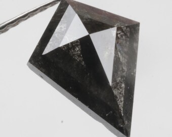 1.15 CT 10,1 x 7,4 MM Drachenform Diamant, natürlicher loser Diamant, Salz und Pfeffer Diamant, loser Diamant in Drachenform, für Drachendiamantring