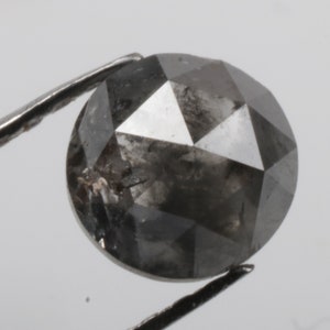 0.67 CT 5.0 MM Natural Loose Round Rosecut Diamond, Grey  Round Shape Rosecut Diamond G485