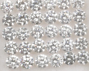 Diamante creato in laboratorio taglio rotondo, diamante sciolto creato in laboratorio taglio rotondo, diamante CVD taglio rotondo, diamante creato in laboratorio taglio rotondo da 1,0 mm/2,0 mm/3,0 mm