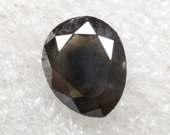 1.43 CT 7.2 X 5.8 MM Natural Loose Pear Shape Diamond, Black color Pear cut Diamond, Natural Loose Diamond, Pear Shape Diamond, G2011