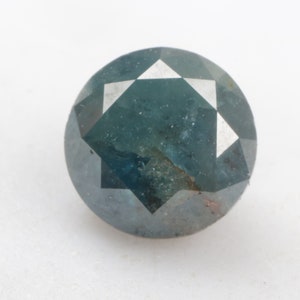 1.75 CT 6.9 MM Round cut Blue Diamond, Natural Loose Round Brilliant cut Diamond, Blue color Round cut Diamond, For Blue Diamond Ring, G1758