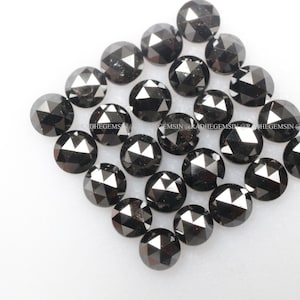 3.0MM/4.0 MM Round Shape Black Diamond, Natural Loose Round Shape Diamond, Round Rosecut Diamond, Black Color Rosecut Loose Diamond