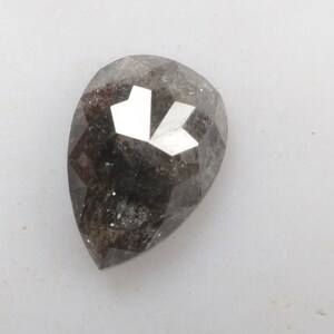 0.86 CT 7.7 X 5.3 MM Natural Loose Pear cut Diamond, Black color Pear Shape Diamond, Natural Loose Diamond For Pear Shape Ring, G1689