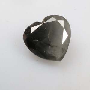 0.70 CT 6.2 X 5.9 MM Natural Loose Heart Shape Diamond, Grey/Black color Heart Shape Loose Diamond, For Engagement Ring, Wedding Ring, G2113