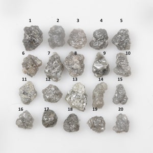 Natural Rough Diamond, Raw Diamond, Uncut Diamond, Grey color Rough Diamond, Natural Loose Rough Raw Diamond, Loose Uncut Diamond, G1974