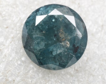 2.33 CT 8.2 MM Round cut Blue Diamond, Natural Loose Round Brilliant cut Diamond, Blue color Round cut Diamond, For Blue Diamond Ring, G1754