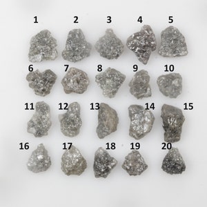 Natural Rough Diamond, Raw Diamond, Uncut Diamond, Grey color Rough Diamond, Natural Loose Rough Raw Diamond, Loose Uncut Diamond, G1973