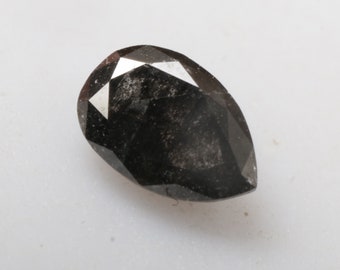 0.51 CT 6.3 X 4.3 MM Natural Loose Pear Shape Diamond, Black color Pear cut Diamond, Natural Loose Diamond, Pear Shape Diamond, G2023