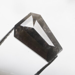 1.87 CT 9.5 X 6.8 MM Natural Loose Coffin Shape Diamond, Black color Coffin cut Diamond, Fancy Shape Diamond For Coffin Diamond Ring, G1762