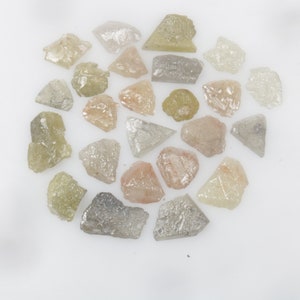 11.16 CT 5.3 MM to 9.3 MM Natural Loose Diamond Rough Diamond Uncut Diamond Fancy Multi Grey color Rough Raw Uncut Diamond 24 piece G1570