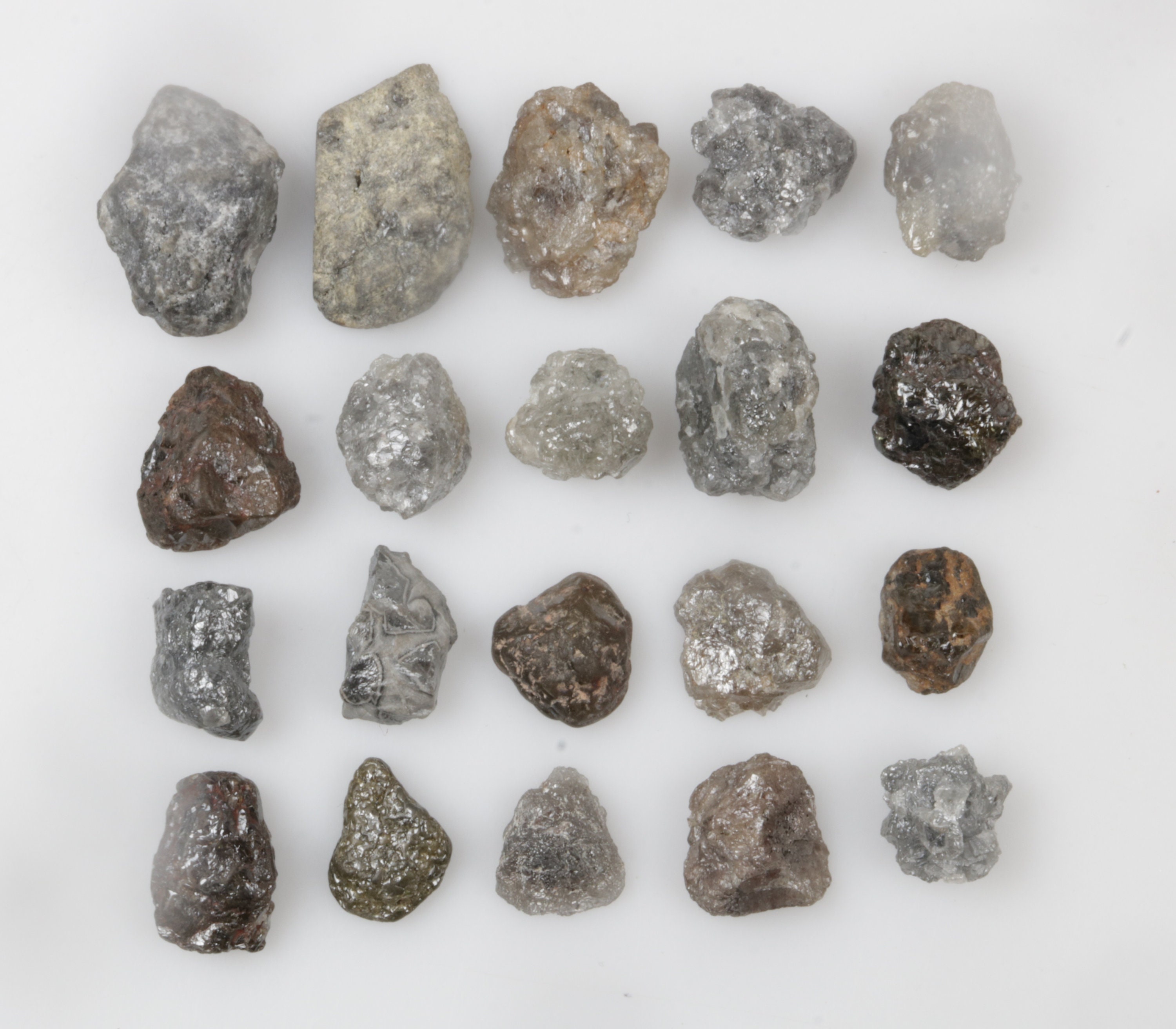 Natural Rough Diamond, Raw Diamond, Uncut Diamond, Grey Color