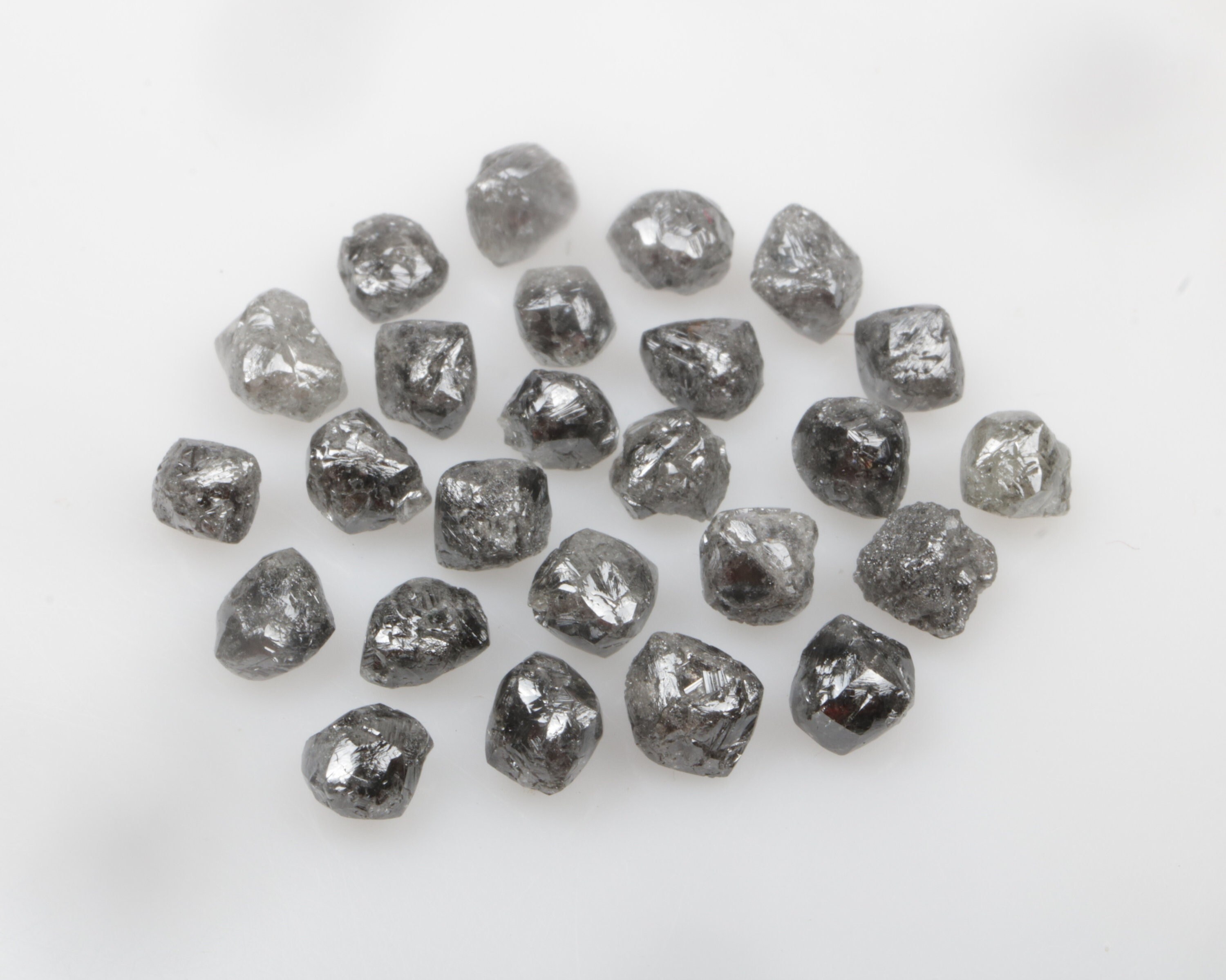9.45 CT Natural Uncut Cut Loose Diamond Lot 25pcs, Sparking