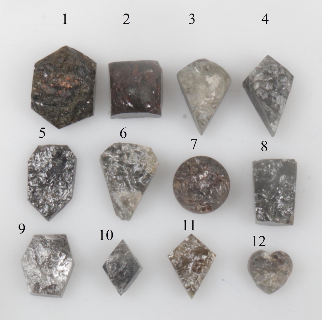 Natural Rough Diamond, Raw Diamond, Uncut Diamond, Grey Color Rough ...