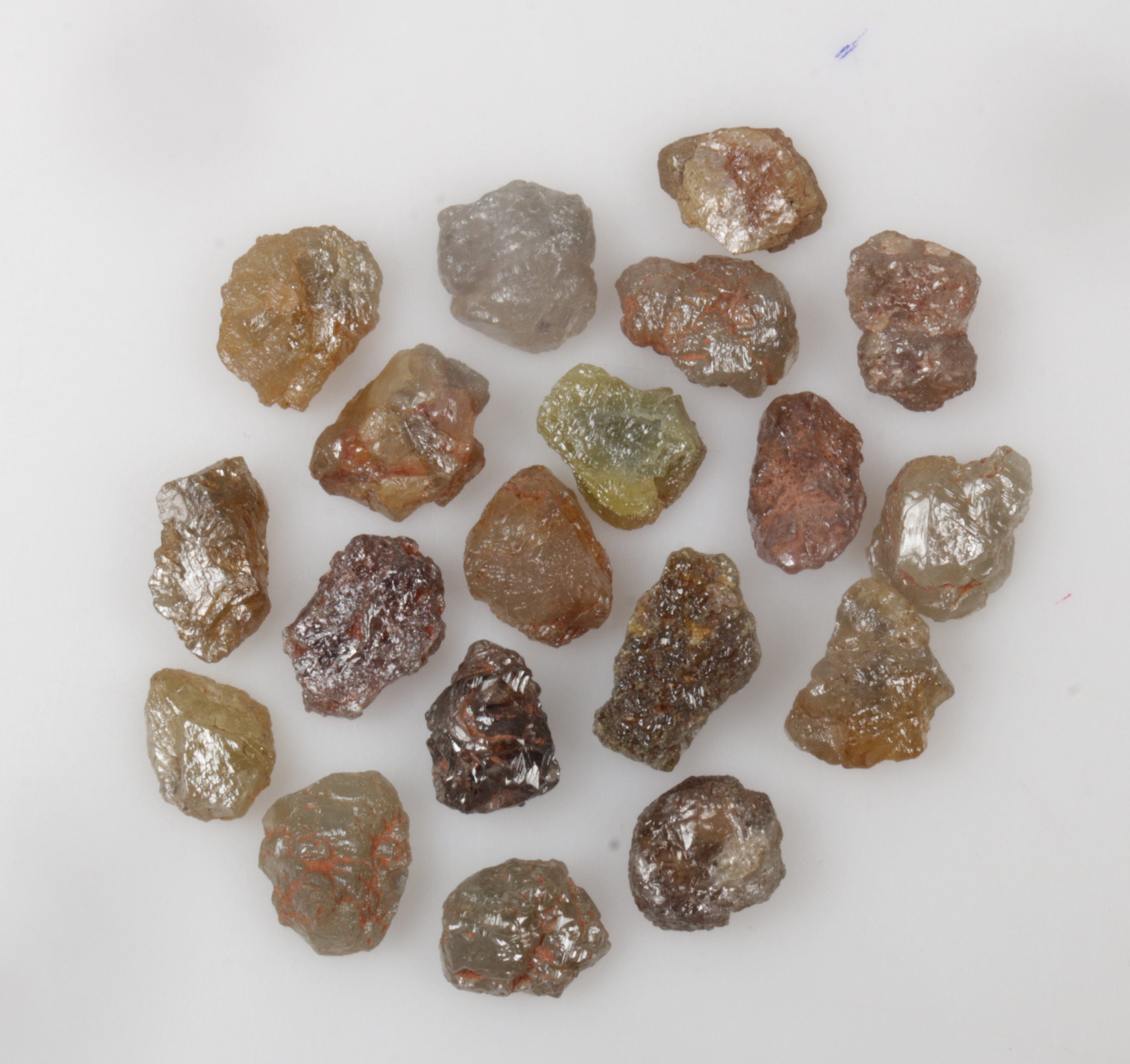 26.88 CT 7.5 MM to 10.1 MM Natural Rough Diamond, Loose Uncut