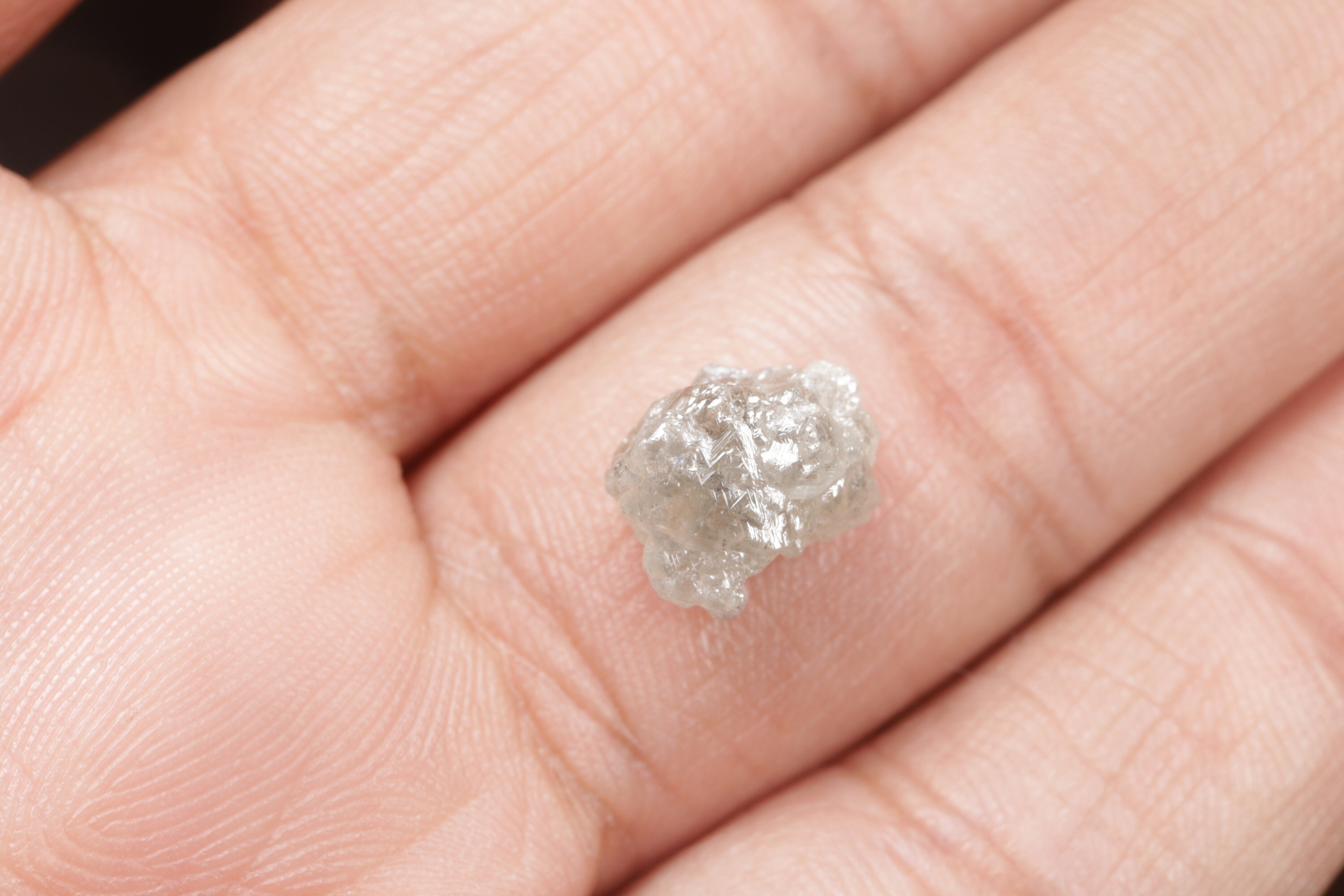 3.97 CT 9.5 X 7.9 MM Natural Loose Rough Diamond, Uncut Diamond