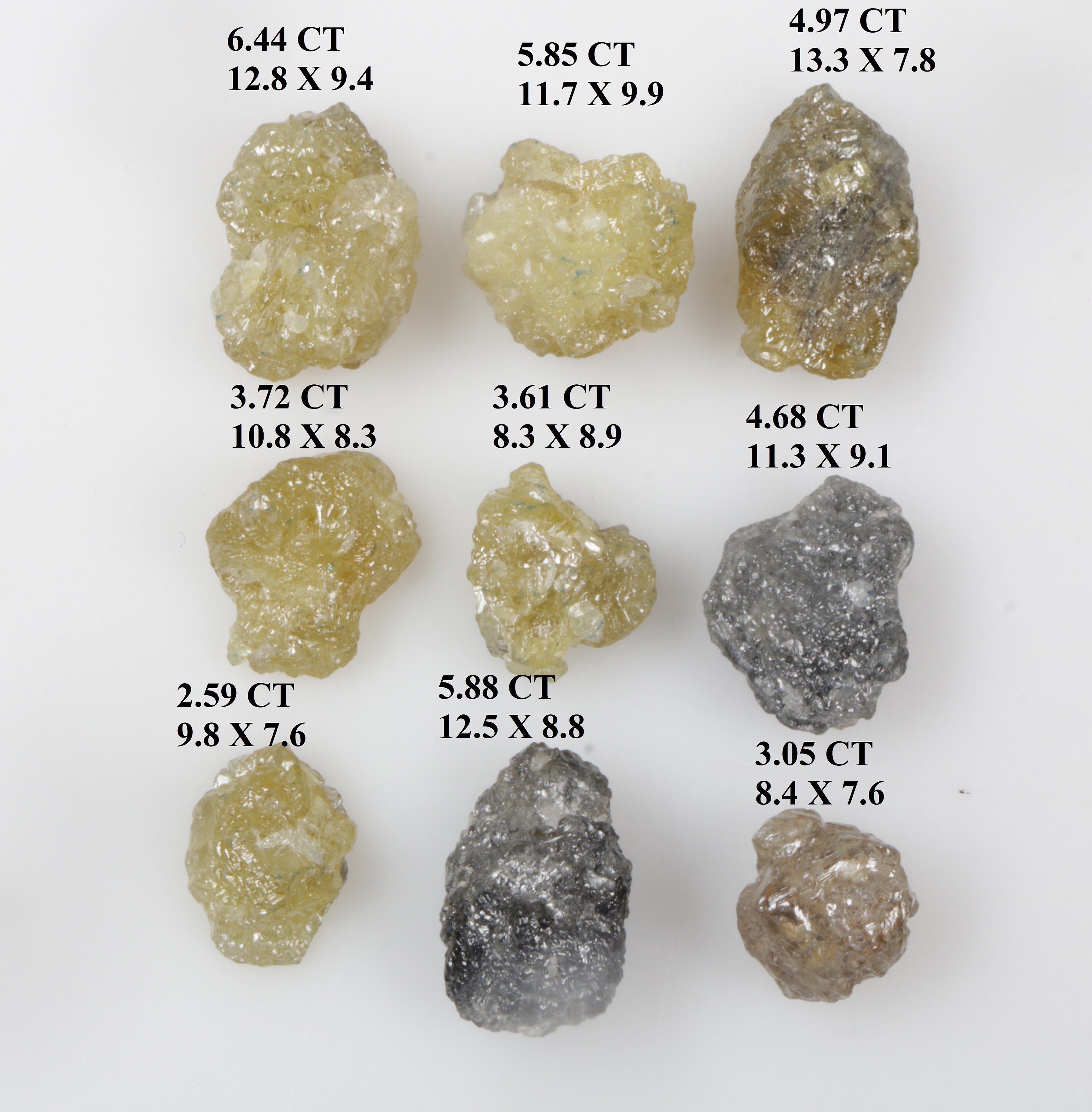Natural Yellow Color Rough Diamond, Raw Diamond, Uncut Diamond, Natural ...
