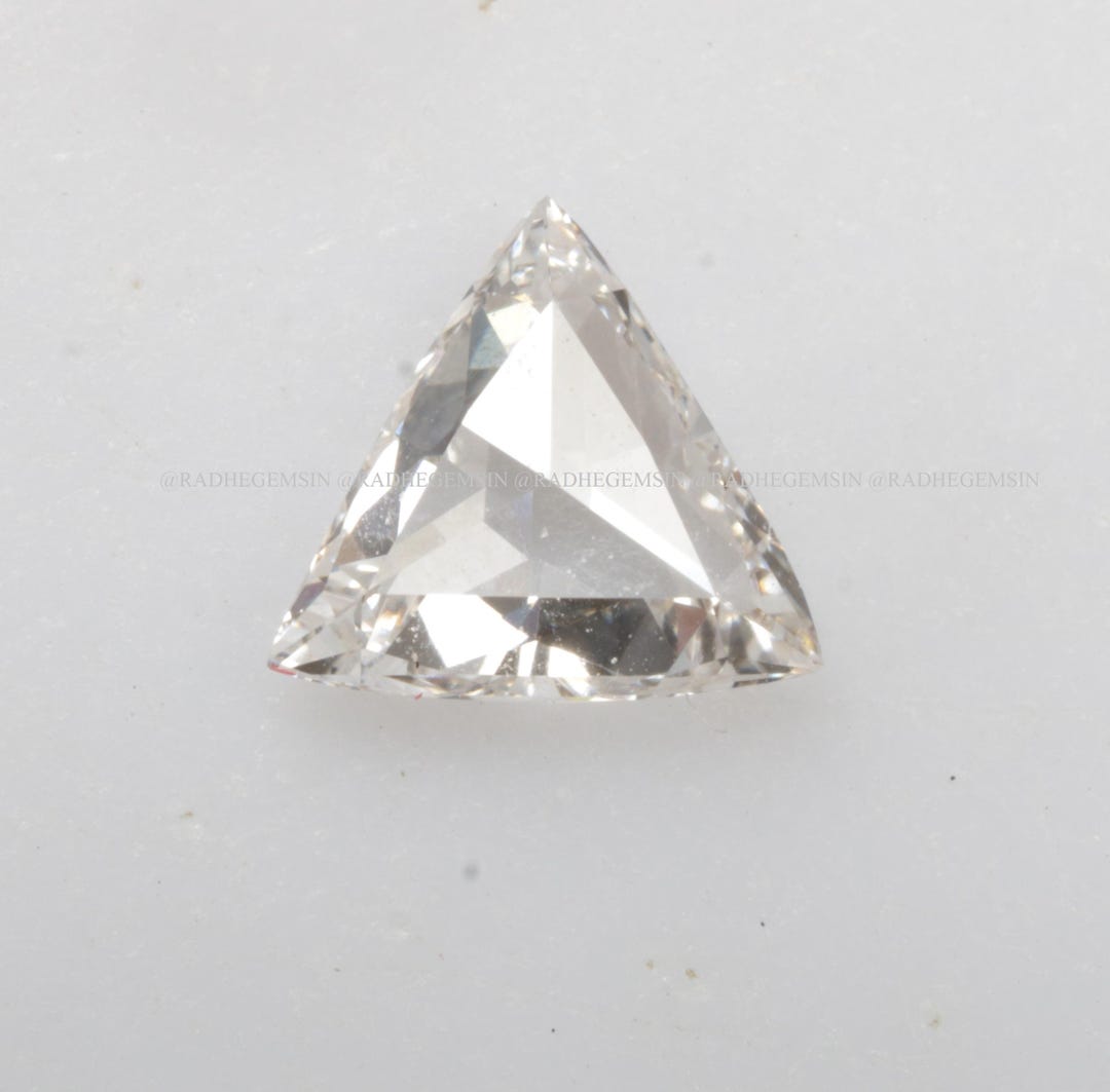 Triangle Lab Diamond Triangle Cut Lab Grown Diamond, Lab Created Rosecut Triangle Shape ...