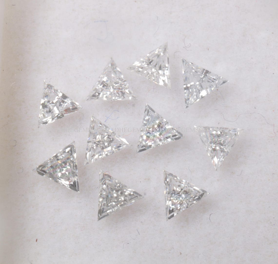 Triangle Lab Diamond Triangle Cut Lab Grown Diamond, Lab Created Triangle Shape Loose ...