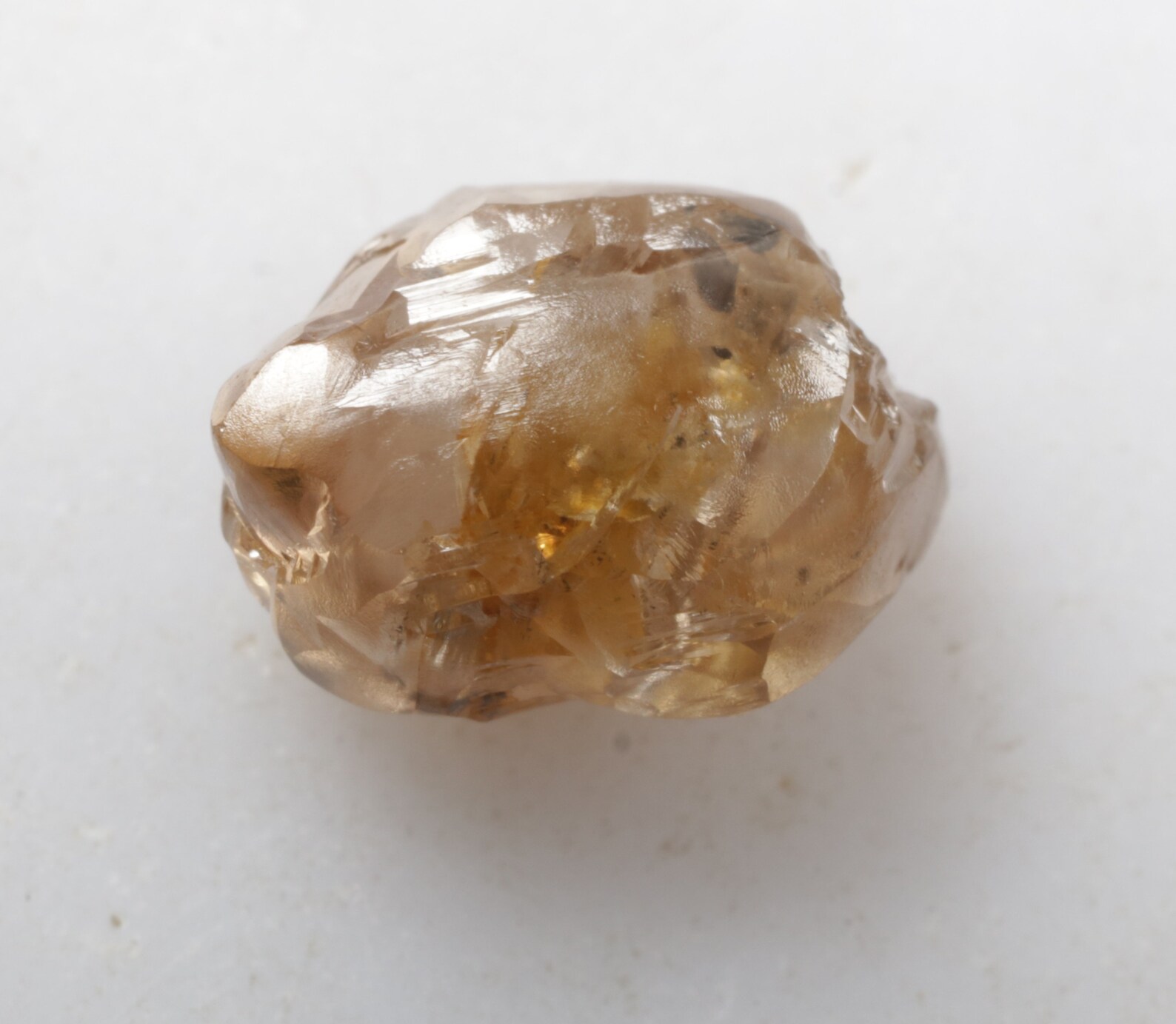 1.20 CT 7.0 X 5.3 MM Natural Loose Rough Diamond, Fancy Light Brown ...