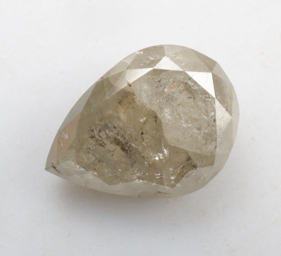 天然ダイヤモンド0.686ct 2.86 CT 11.1 x 8.3 MM 天然ルースペアシェイプダイヤモンド