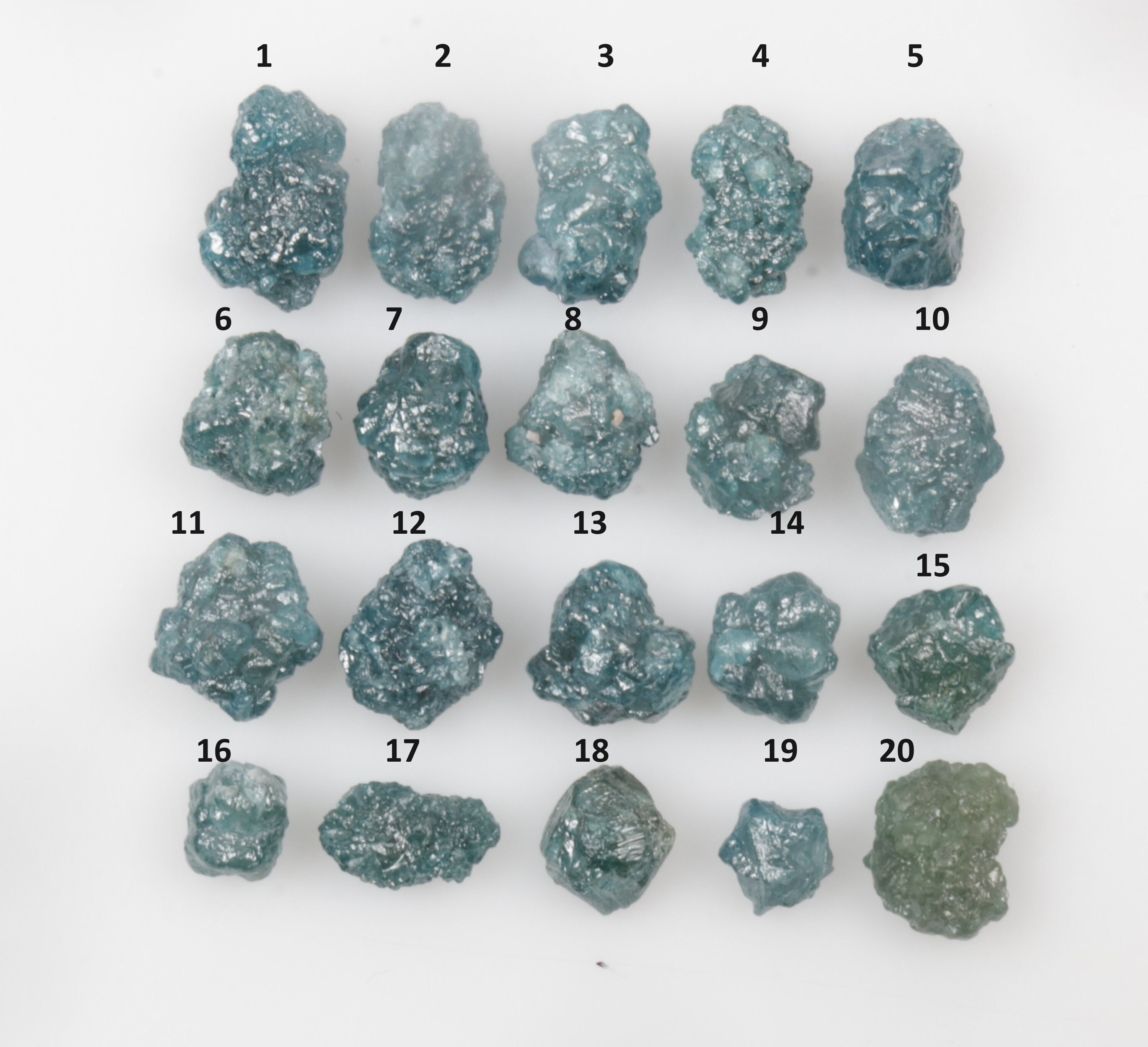 Diamant Brut Naturel Bleu - 0.78 Carats - Non Taillé - Origine Afrique Du Sud - Pour Collection Ou Création